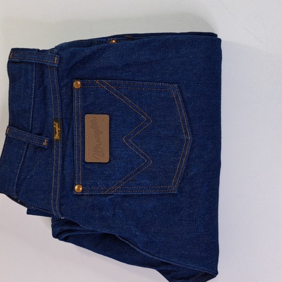 Wrangler Cowboy Cut 13MWZ Slim Fit Blue Jeans Size 36 x 28.5 - Picture 12 of 15